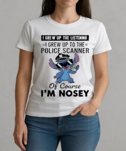 Stitch I Grew Up The Listening I Grew Up To The Police Scanner W-tee