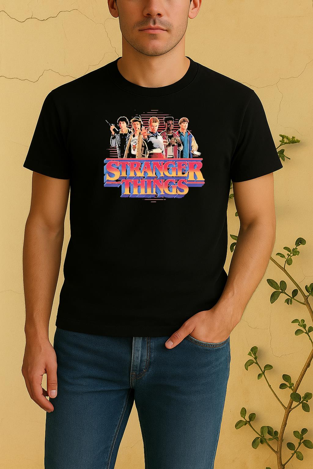 Stranger Things Season 5 Main Crew 80S Style Group Shirt