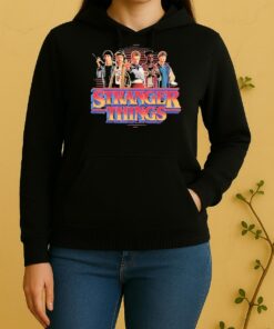 Stranger Things Season 5 Main Crew 80S Style Group Unisex Hoodie