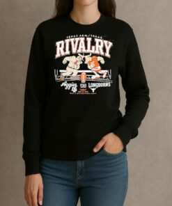 Texas Longhorns Vs Texas Am Aggies 2025 Rivalry Standing Mascot sweater
