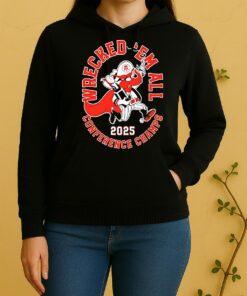 Texas Tech Red Raiders 2025 Wrecked Em Conference Champions Unisex Hoodie