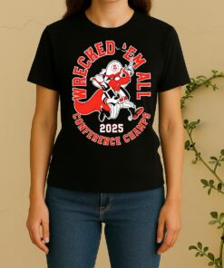 Texas Tech Red Raiders 2025 Wrecked Em Conference Champions Women Shirt