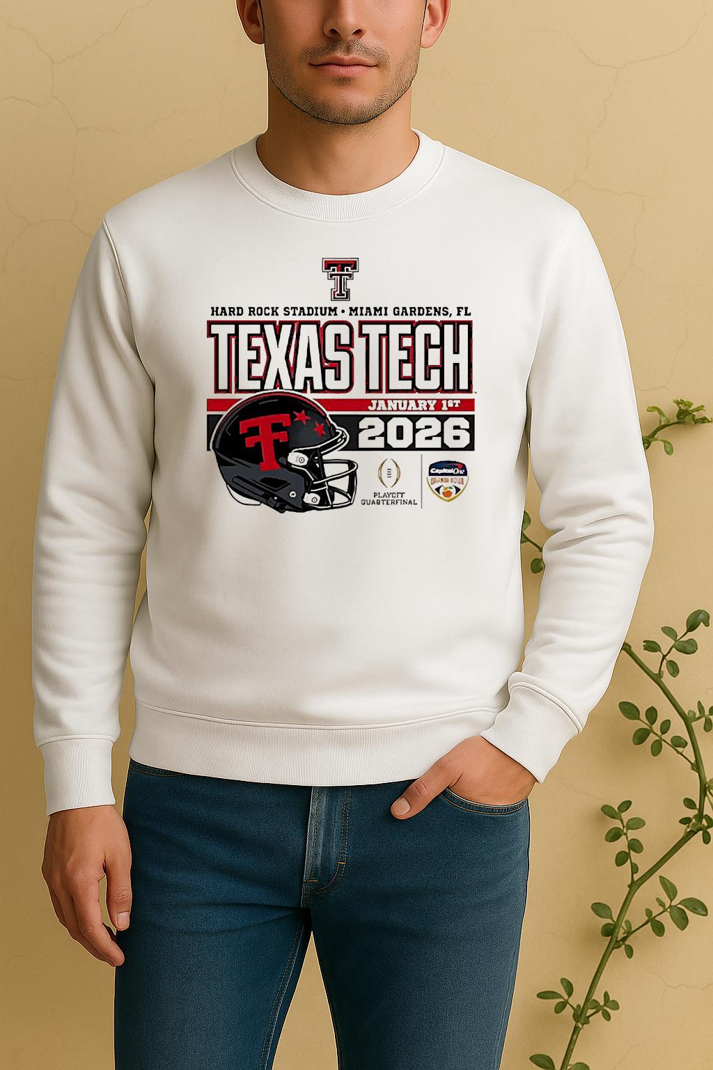 Texas Tech Red Raiders Orange Bowl 2026 Cfp Quarterfinal Sweater