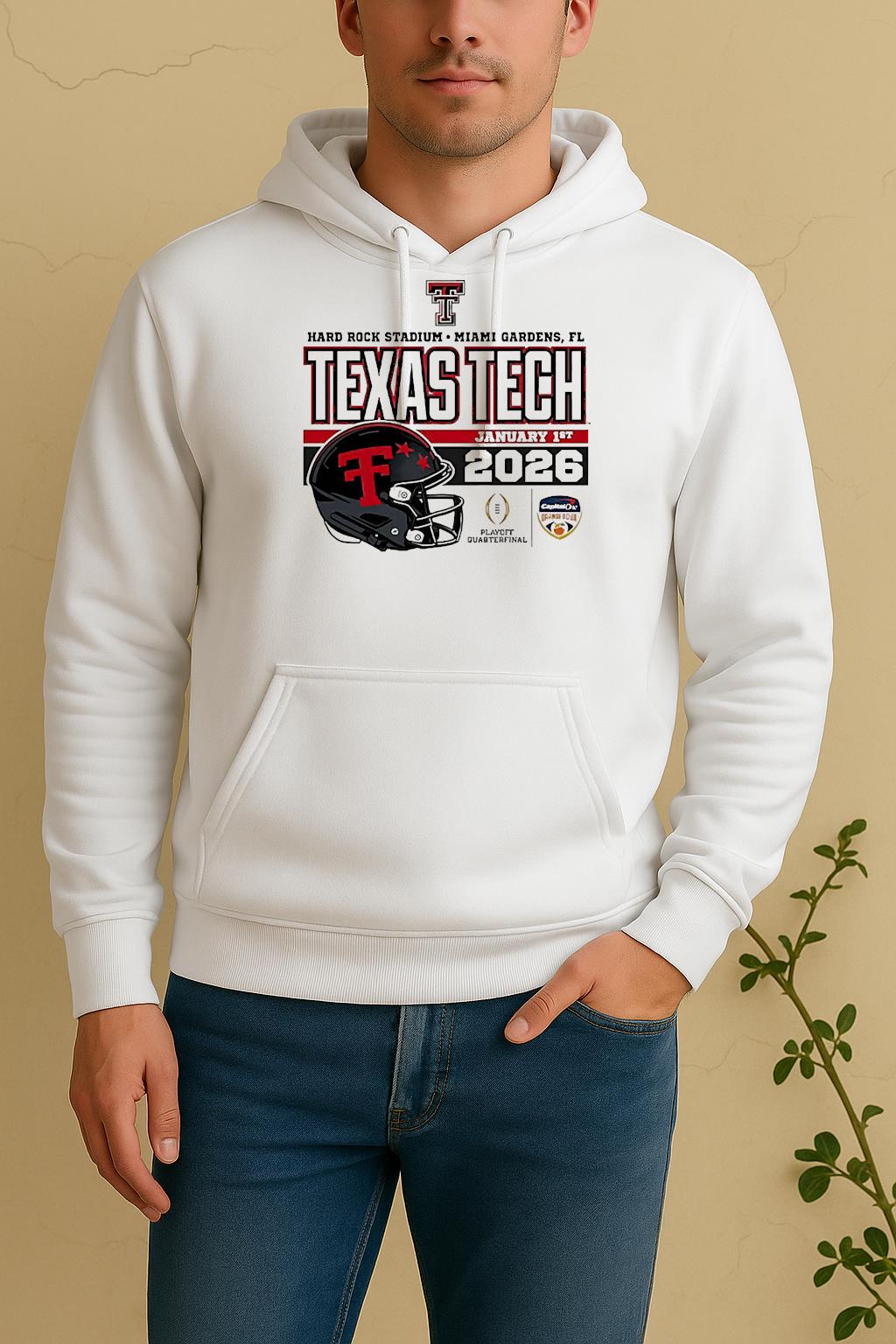 Texas Tech Red Raiders Orange Bowl 2026 Cfp Quarterfinal Unisex Hoodie