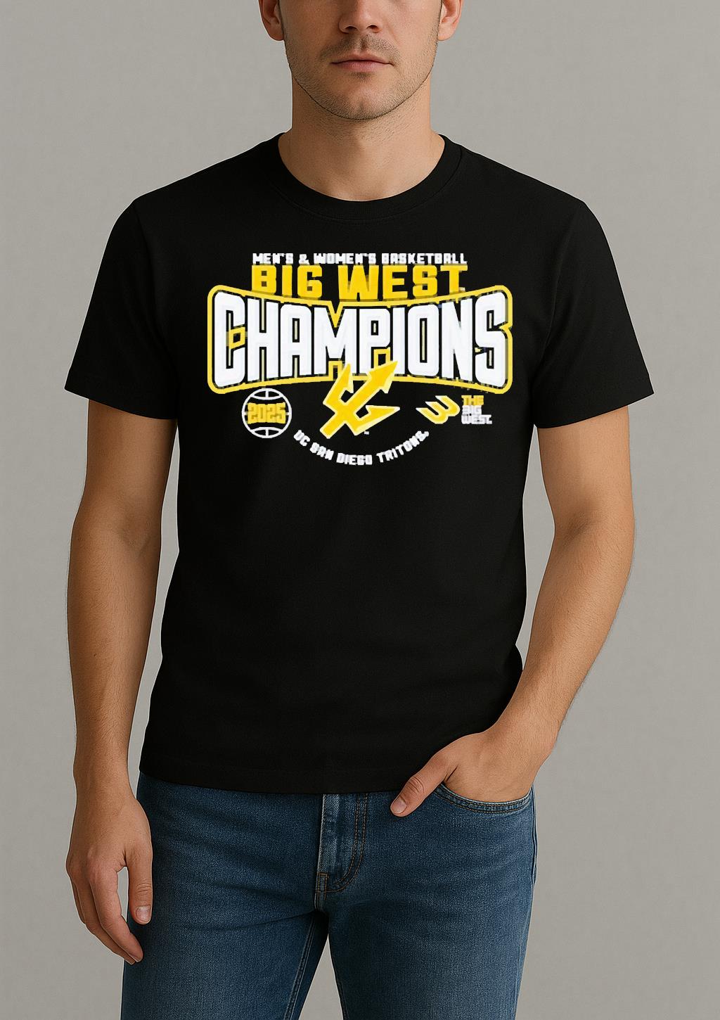 The Big Wests Best Mens And Womens Basketball Champions 2025 Uc San Diego Tritons Shirt
