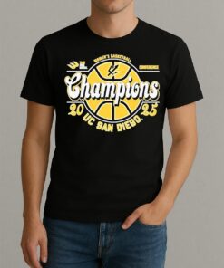 The Big Wests Best Womens Basketball Conference Champions 2025 Uc San Diego Tritons Shirt