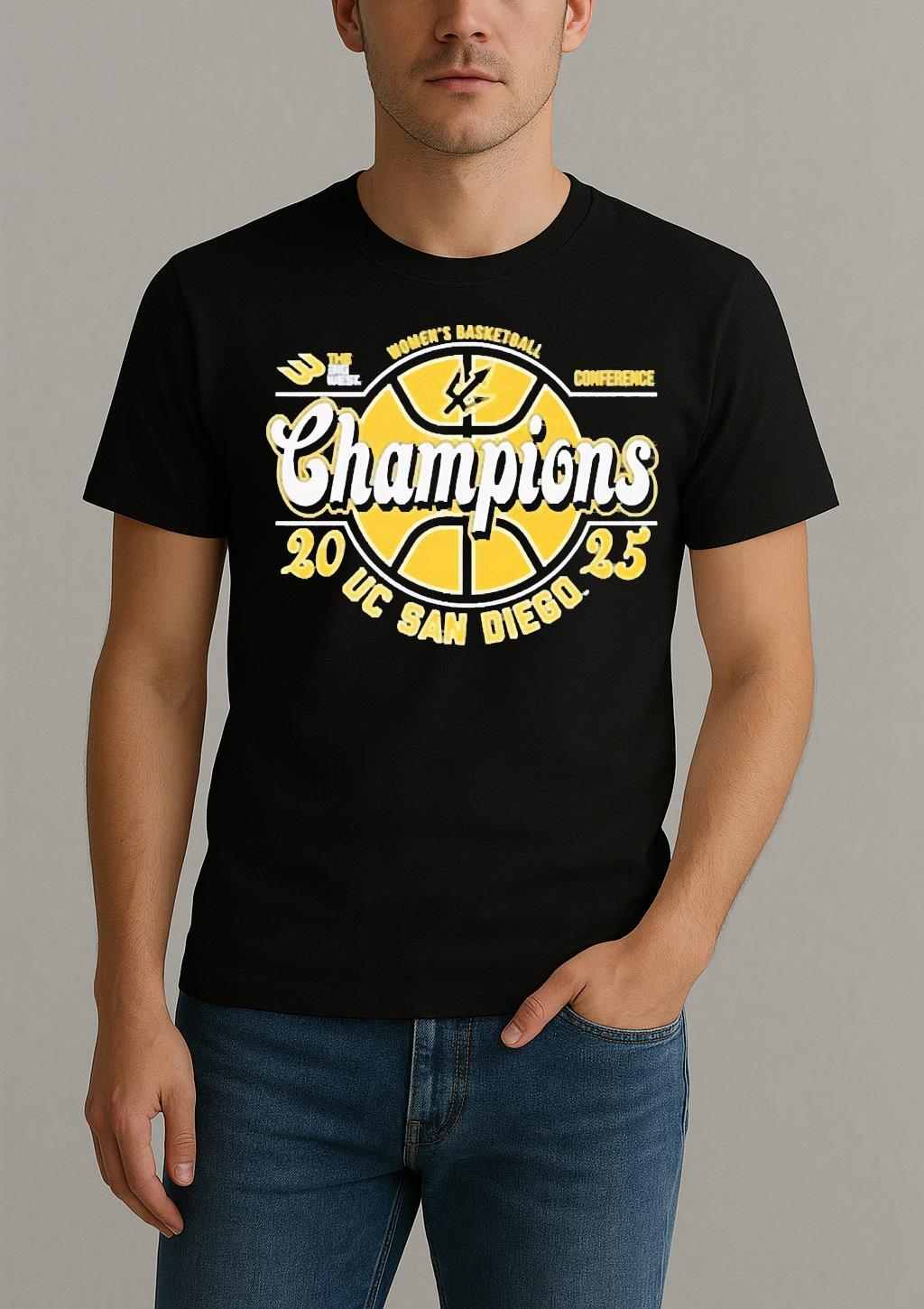The Big Wests Best Womens Basketball Conference Champions 2025 Uc San Diego Tritons Shirt