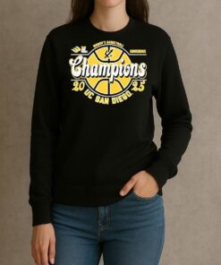 The Big Wests Best Womens Basketball Conference Champions 2025 Uc San Diego Tritons sweater