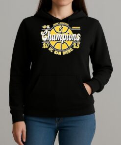The Big Wests Best Womens Basketball Conference Champions 2025 Uc San Diego Tritons Unisexhoodie