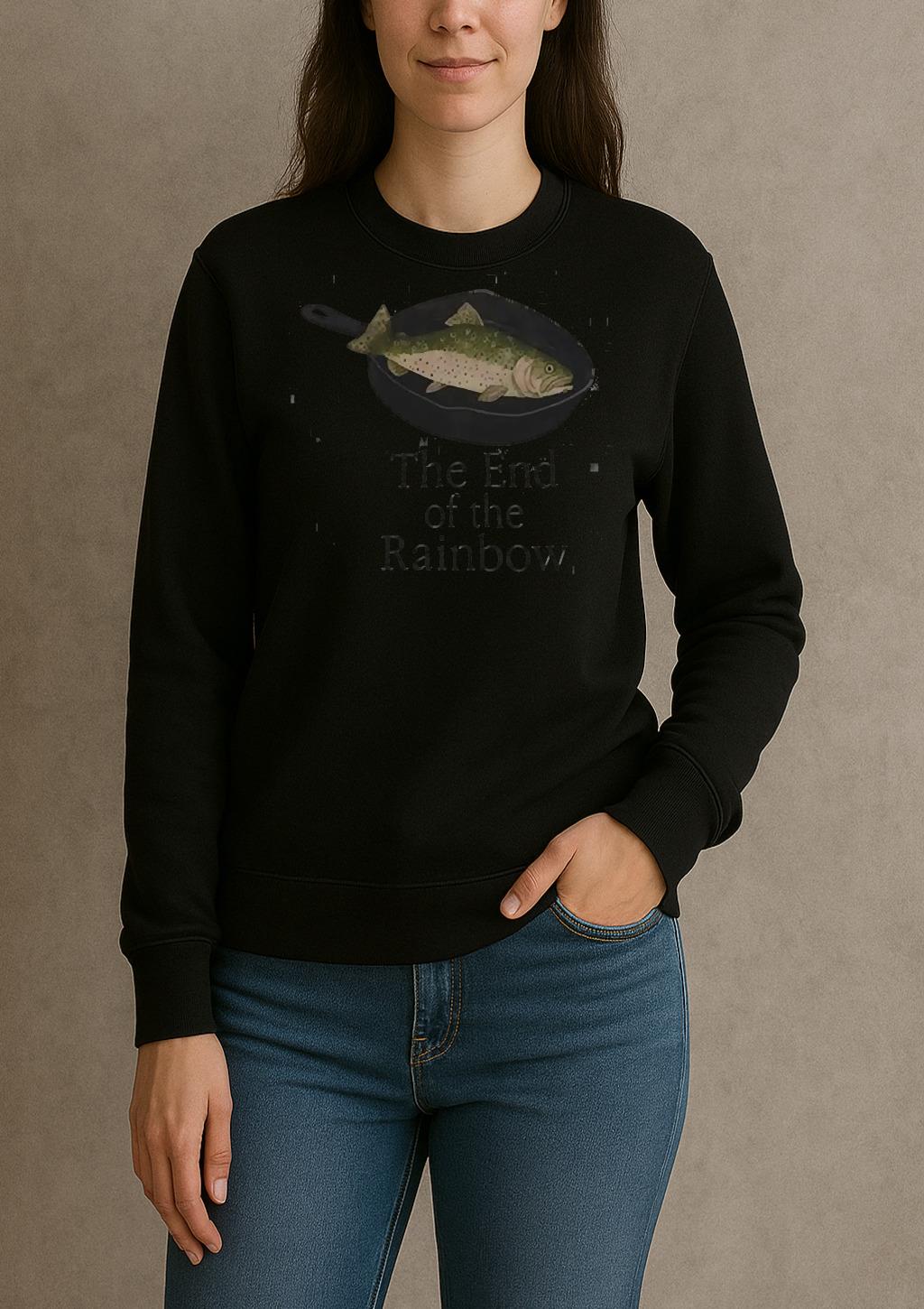 The End Of The Rainbow Funny Fish sweater