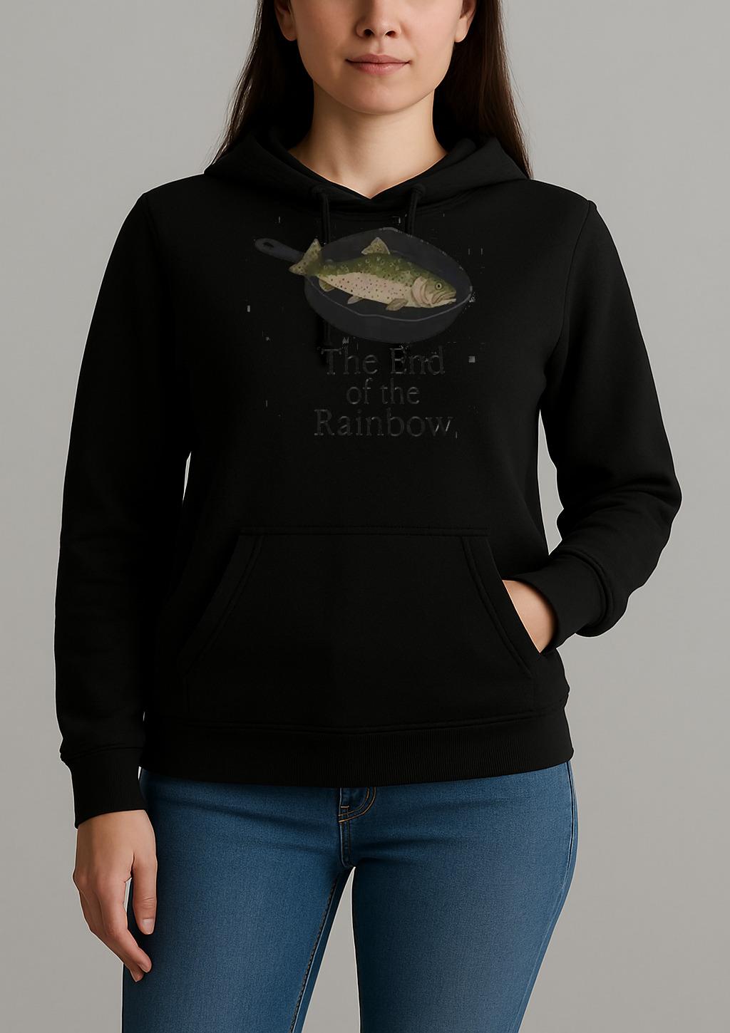 The End Of The Rainbow Funny Fish Unisexhoodie