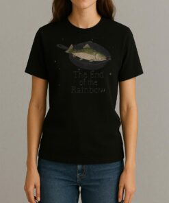 The End Of The Rainbow Funny Fish Womentee