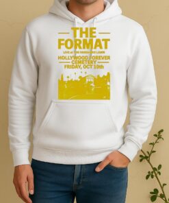 The Format Los Angeles Ringer Live At The Fairbanks Lawn Hollywood Forever Cemetery Unisex Hoodie