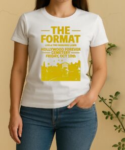 The Format Los Angeles Ringer Live At The Fairbanks Lawn Hollywood Forever Cemetery Women Shirt