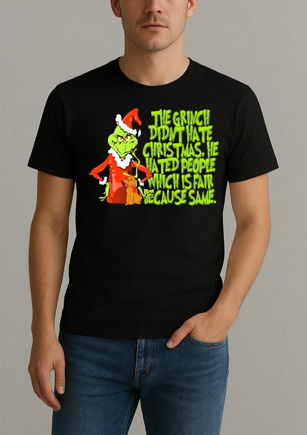 The Grinch Didnt Hate Christmas He Hated People Premium Shirt