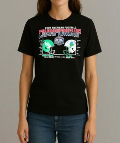 Tulane Vs North Texas 2025 Aac Football Championship Duel Helmet Womentee