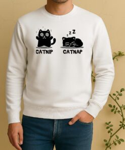 Two Black Cats Catnip Catnap Sleep Sweater