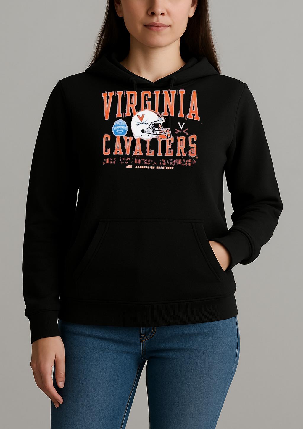 Virginia Cavaliers 2025 Acc Football Championship Helmet Unisexhoodie