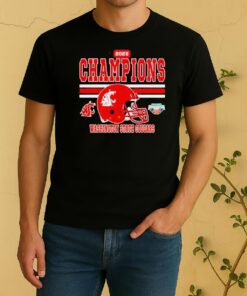 Washington State Cougars 2025 Potato Bowl Champions Helmet Shirt