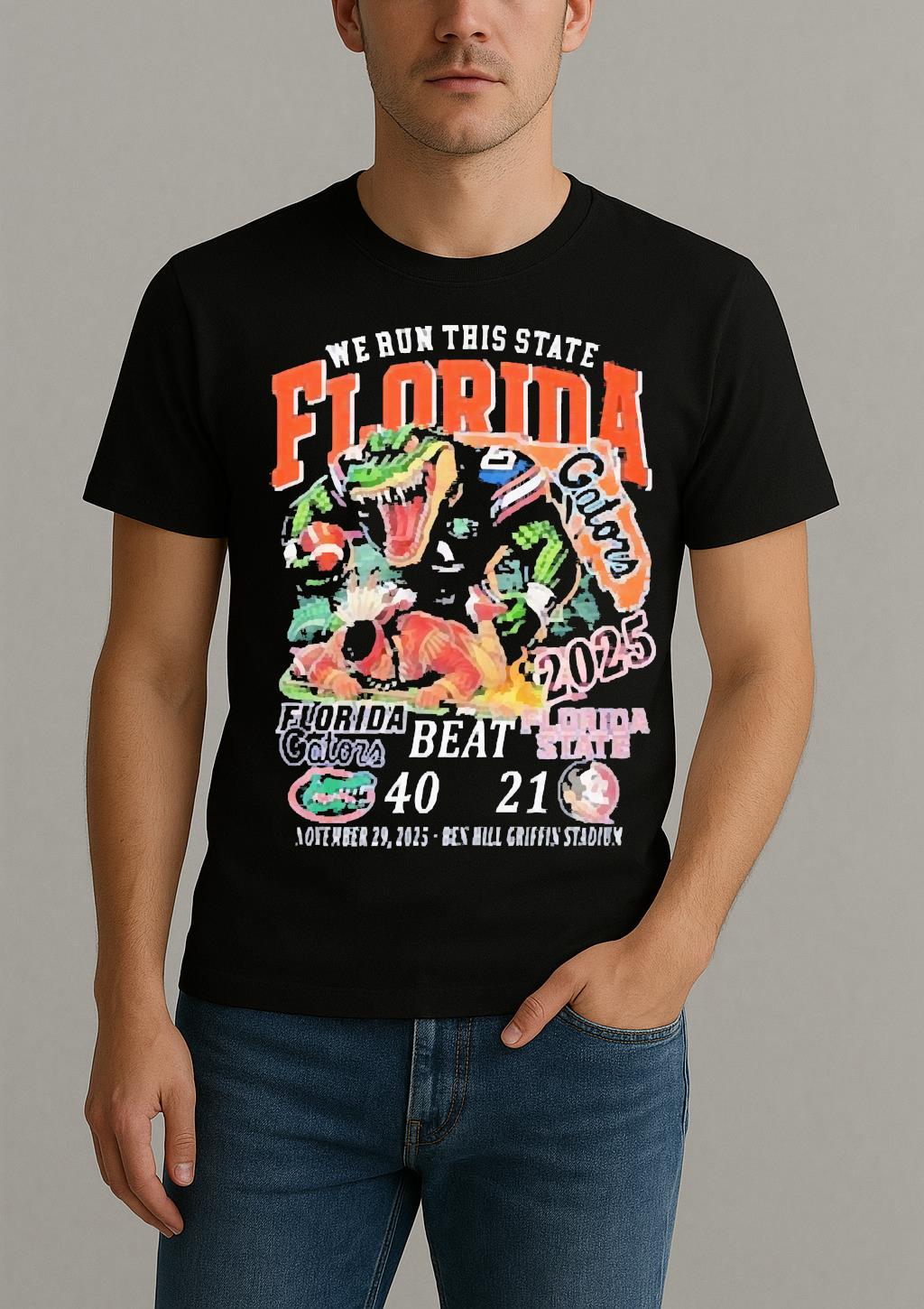 We Run This State 2025 Florida Gators Beat Fsu Sunshine Showdown Shirt