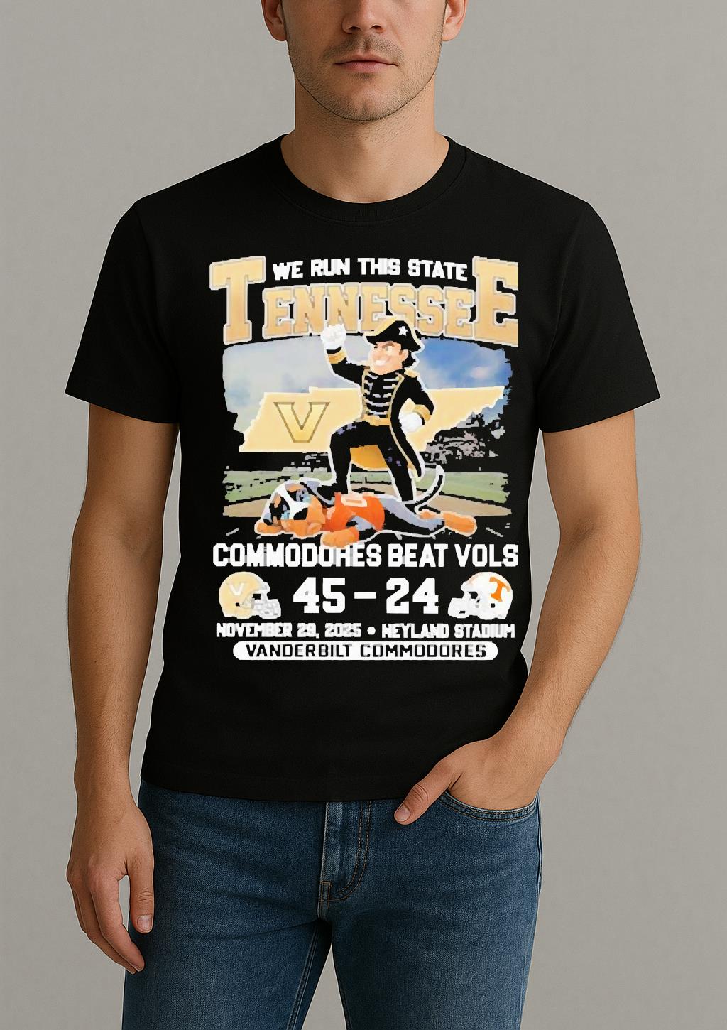 We Run This State 2025 Vanderbilt Commodores Beat Vols Tennessee Score Shirt