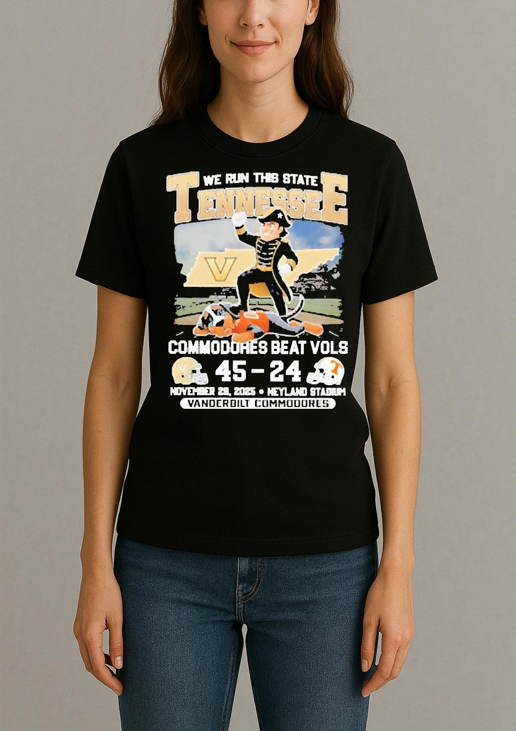 We Run This State 2025 Vanderbilt Commodores Beat Vols Tennessee Score Womentee
