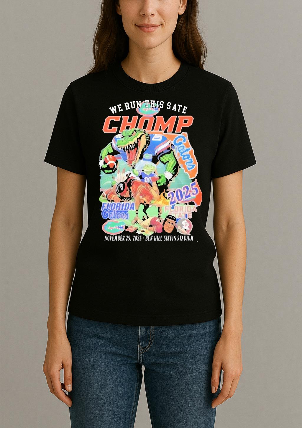 We Run This State Florida Sunshine Showdown 2025 Florida Gators Beat 40 21 Florida State Mascots Womentee