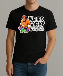 Weird Wolf Dixie Fried And Quail Hunting Goat Cartoon Shirt