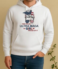 Yes Im An Ultra Maga Girl Proud Of It Retro Unisex Hoodie