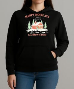 Zac Brown Band Happy Holiday Cabin Unisexhoodie