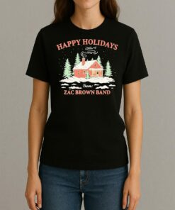 Zac Brown Band Happy Holiday Cabin Womentee