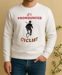 Zohran Kwame Mamdan Riding Bicycle Its Pronounced Cyclist Sweater
