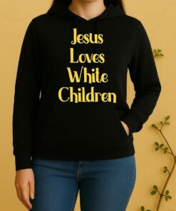 Jesus Loves White Children Unisex Hoodie