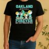 Cute Snoopy And Charlie Brown Oakland Athletics Baseball Forever Not Just When We Win Shirt
