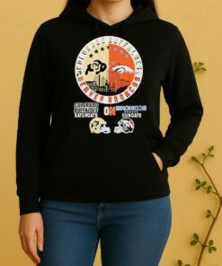 Colorado Buffaloes On Saturdays And Denver Broncos On Sundays Helmet Logo Mashup Unisex Hoodie