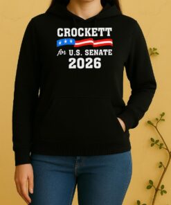 Crockett For Us Senate 2026 Unisex Hoodie