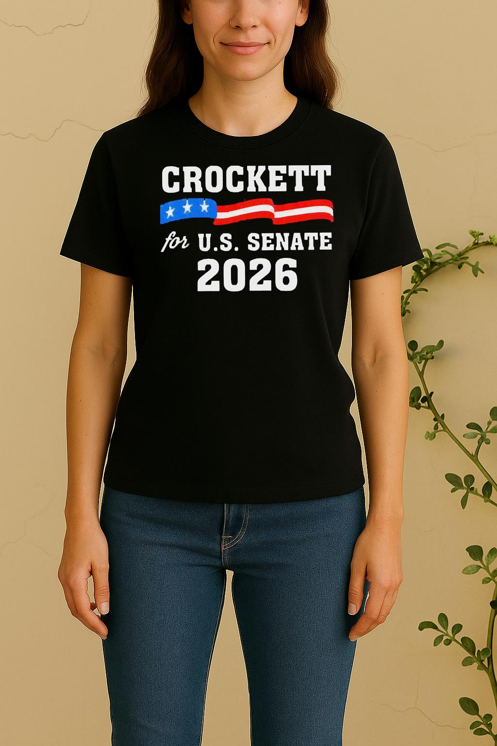 Crockett For Us Senate 2026 Women Shirt