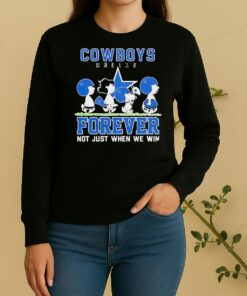 Cute Snoopy And Charlie Brown Dallas Cowboys Forever Not Just When We Win Sweater