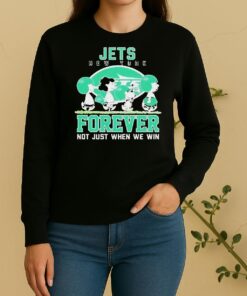 Cute Snoopy And Charlie Brown New York Jets Forever Not Just When We Win Sweater