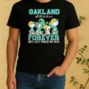 Cute Snoopy And Charlie Brown Oakland Athletics Baseball Forever Not Just When We Win Shirt
