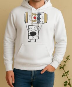 Doodlebob Holding Modelo Especial Beer Can Unisex Hoodie
