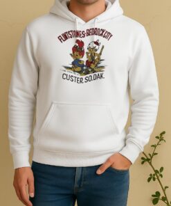 Flintstones Bedrock City Custer So Dak Unisex Hoodie