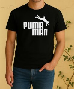 Funny Puma Man Logo Parody Shirt