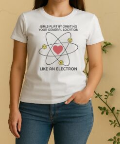 Girls Flirt By Orbiting Your General Location Like An Electron Women Shirt