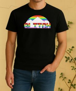 Glitch Denver Nuggets Basketball Pride Mountain Shirt