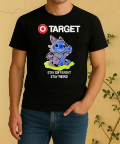 Happy Stitch Cosplay Toothless X Target Stay Different Stay Weird Shirt