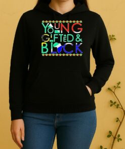 Hot Young Gifted And Black Africa Map Unisex Hoodie