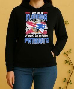I May Live In Florida But On Gameday My Heart Soul Belongs To Patriots Unisex Hoodie