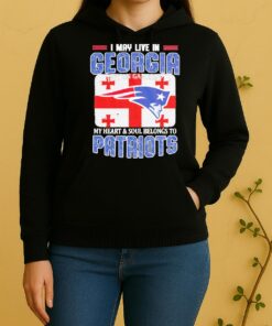 I May Live In Georgia Carolina But On Gameday My Heart Soul Belongs To Patriots Unisex Hoodie