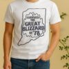 I Survived The Great Blizzard Of 78 Indiana Outline Shirt